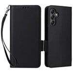 Samsung Galaxy A15 4G / 5G Plånboksfodral PU-läder Litchitextur mobilstativ