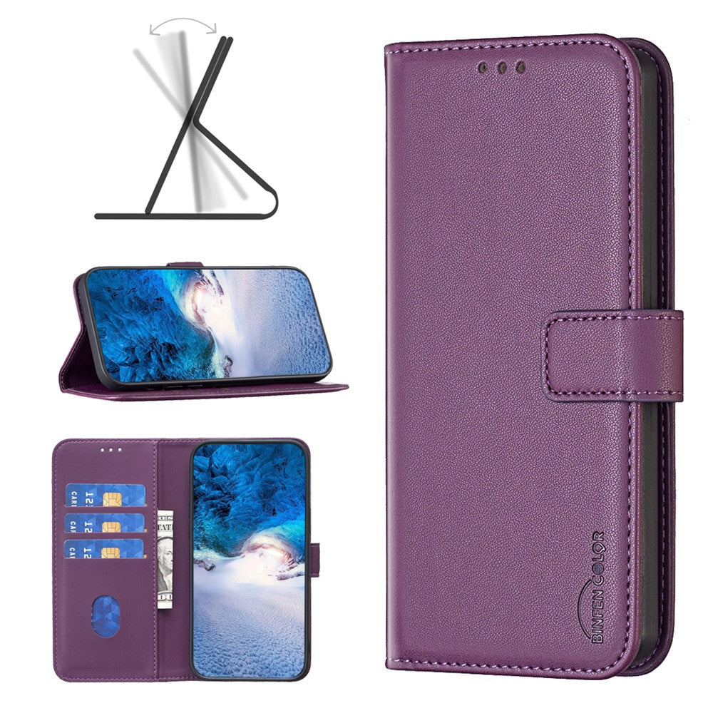 BINFEN COLOR BF17 For Honor X9b 5G / Magic6 Lite 5G Leather Case Wallet Protective Cover
