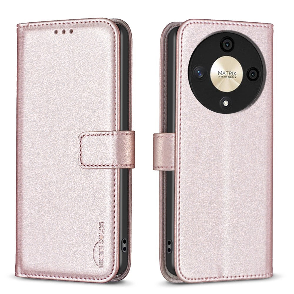 BINFEN COLOR BF17 For Honor X9b 5G / Magic6 Lite 5G Leather Case Wallet Protective Cover