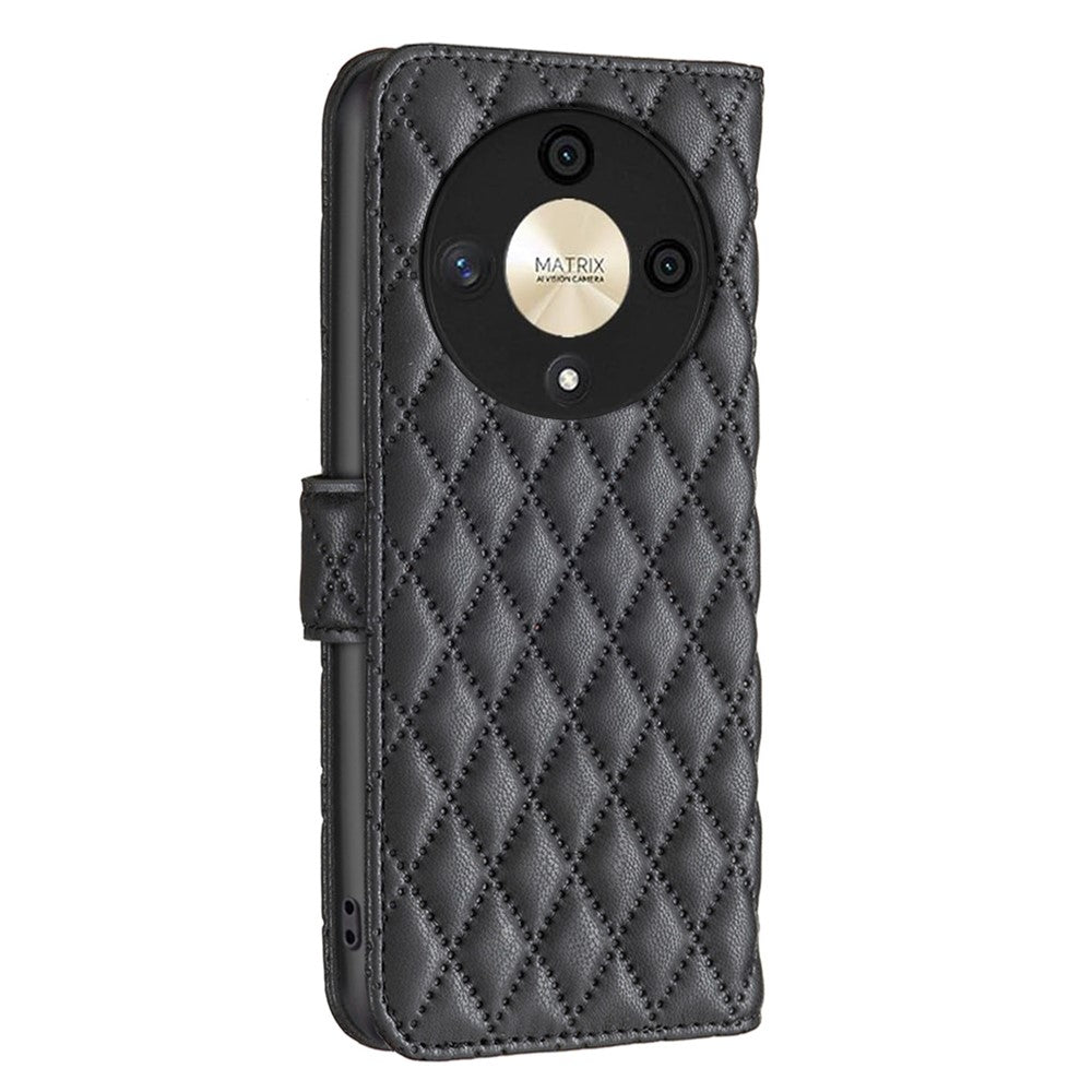 BINFEN COLOR BF Style-14 Til Honor X9b 5G / Magic6 Lite 5G Lædertelefoncover med Stativpung
