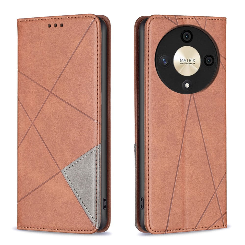 Til Honor X9b 5G / Magic6 Lite 5G Læder Cover Magnetisk Lukning Telefoncover med Kortlommer