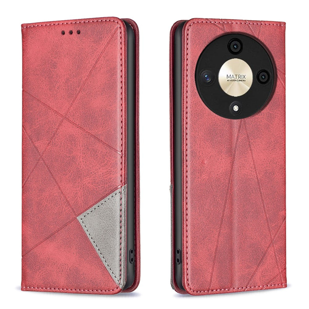 Til Honor X9b 5G / Magic6 Lite 5G Læder Cover Magnetisk Lukning Telefoncover med Kortlommer
