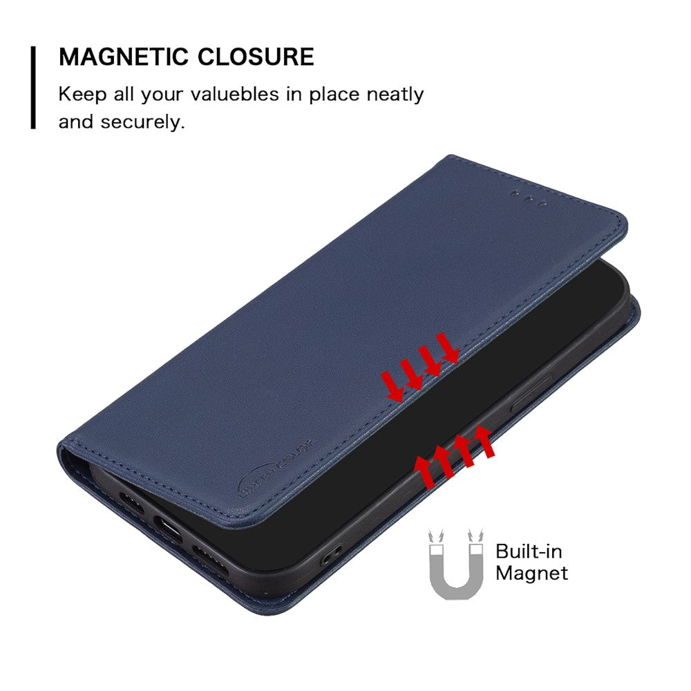BINFEN COLOR BF18 For Honor X9b 5G / Magic6 Lite 5G Phone Case with Card Holder Stand