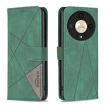 BINFEN COLOR For Honor X9b 5G / Magic6 Lite 5G Phone Cases Wallet Stand Geometry Imprint Leather Cover