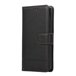 For iPhone 11 Cell Phone Case Lines Imprinted Built-in Mirror Anti-drop Leather Cover with 2 Straps