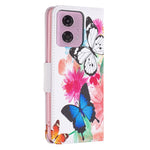 For Motorola Moto G45 5G / G34 5G Flip Leather Wallet Case Card Holder Pattern Phone Cover