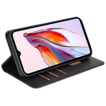 For Xiaomi Redmi 13C 4G / Poco C65 4G Cell Phone Case Calf Texture PU Leather Stand Anti-drop Cover