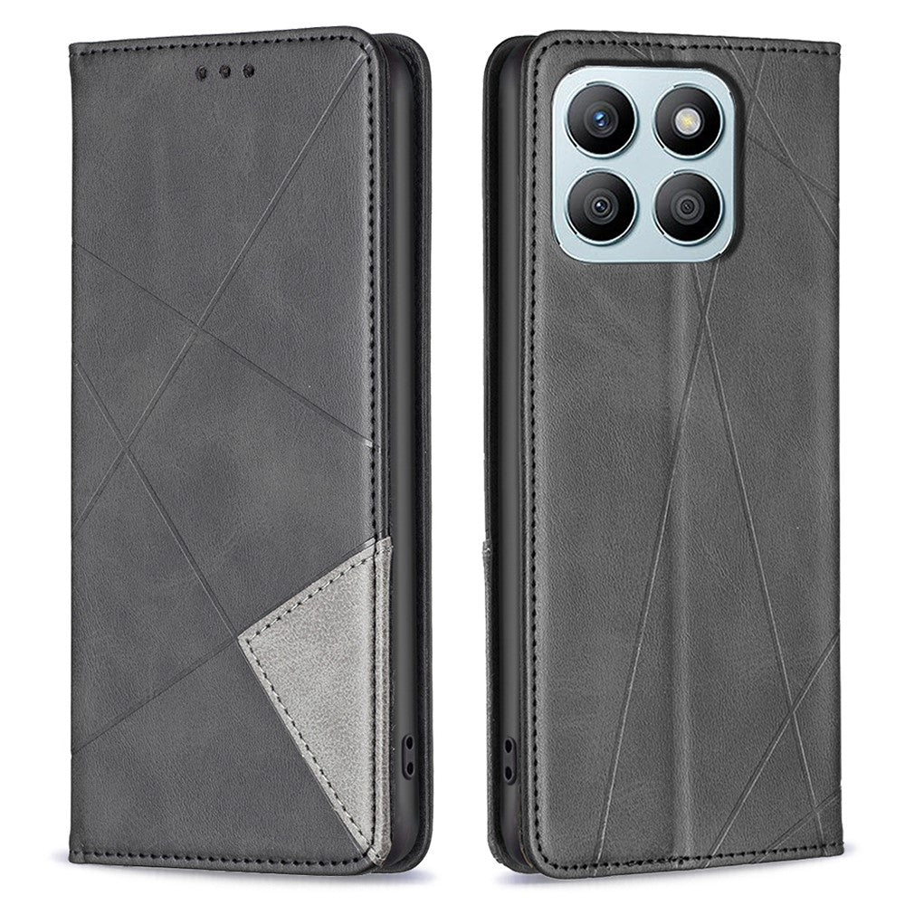 For Honor X8b 4G Telefoncover Præget PU-læderetui med kortpladser
