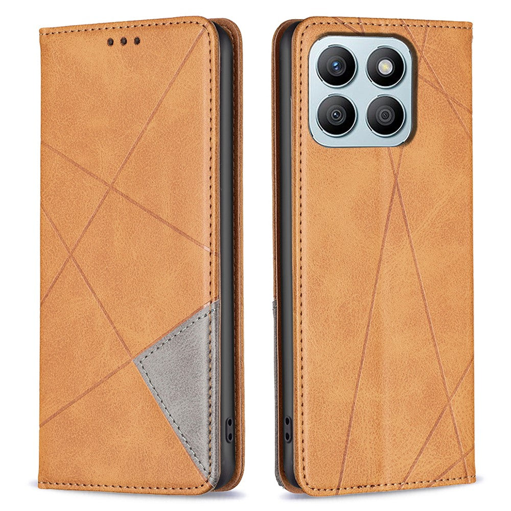 For Honor X8b 4G Telefoncover Præget PU-læderetui med kortpladser