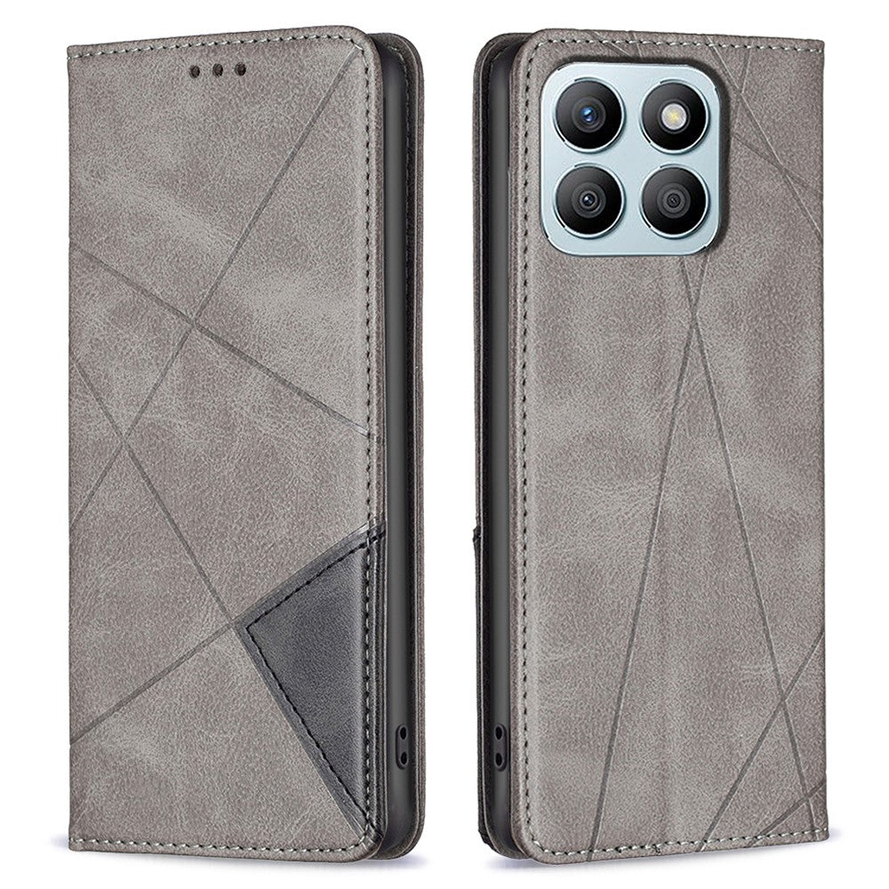 For Honor X8b 4G Telefoncover Præget PU-læderetui med kortpladser