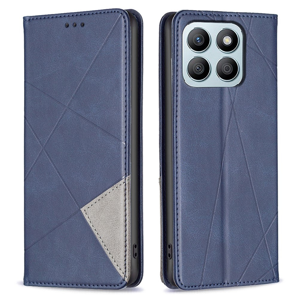 For Honor X8b 4G Telefoncover Præget PU-læderetui med kortpladser