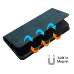 Samsung Galaxy A35 5G Magnetiskt mobilskal Präglat PU Läder Plånboksfodral