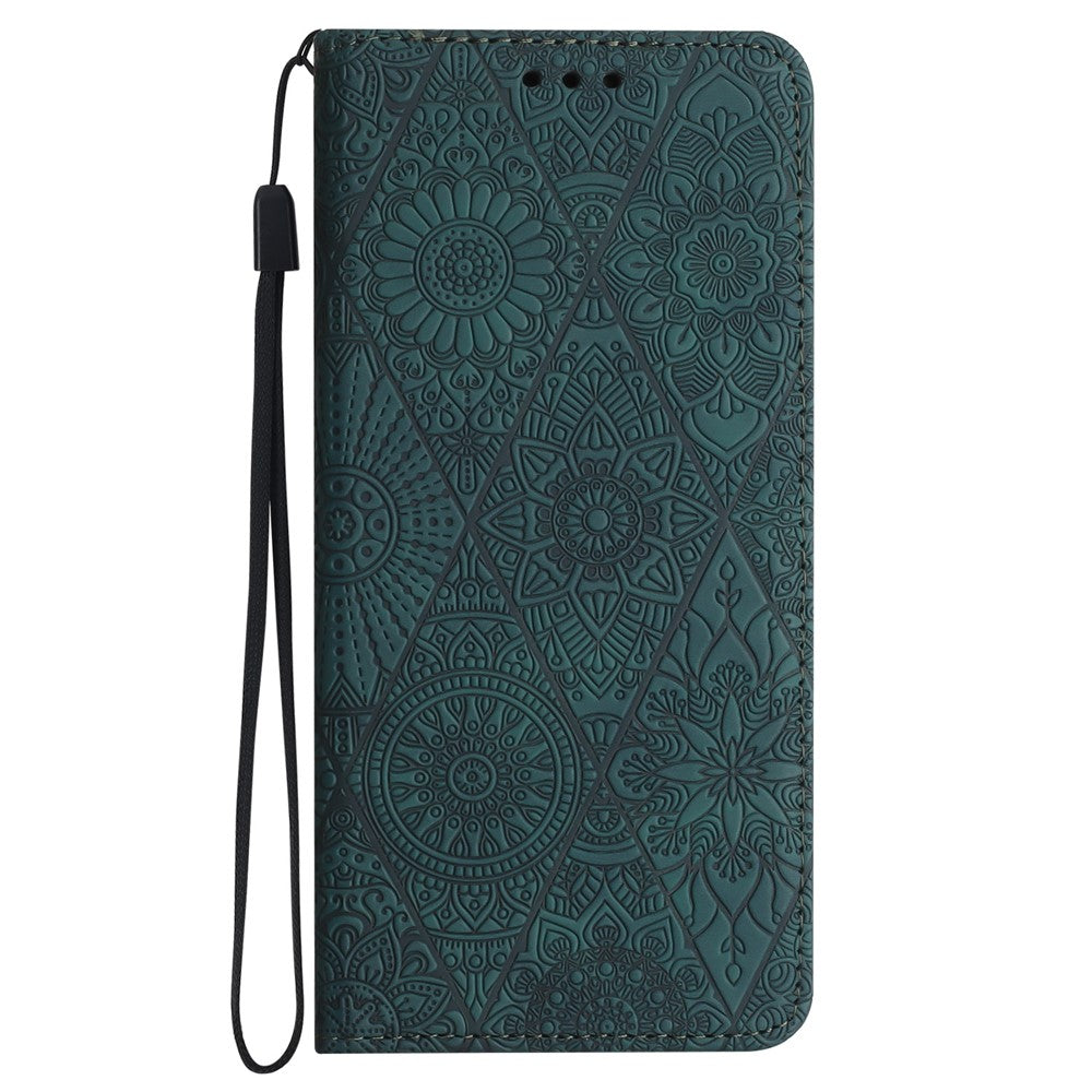 Samsung Galaxy A35 5G Magnetiskt mobilskal Präglat PU Läder Plånboksfodral