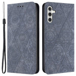 Samsung Galaxy A35 5G Magnetiskt mobilskal Präglat PU Läder Plånboksfodral