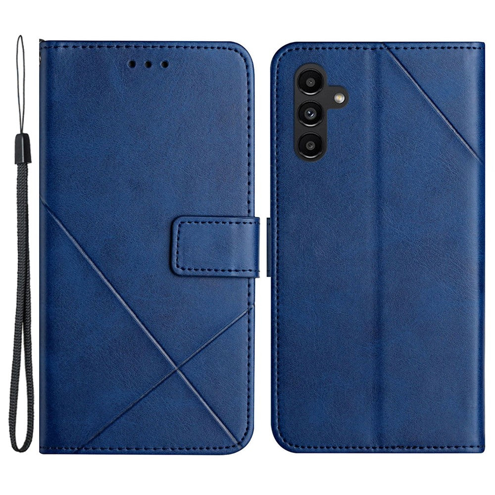 Til Samsung Galaxy A35 5G telefoncover præget anti-fald læderpung stand-etui