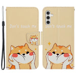 Til Samsung Galaxy A35 5G Etui i Krydsstruktur PU-læder med Håndrem