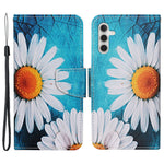 Til Samsung Galaxy A35 5G Etui i Krydsstruktur PU-læder med Håndrem