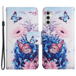 Til Samsung Galaxy A35 5G Etui i Krydsstruktur PU-læder med Håndrem