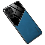 For Samsung Galaxy S24 Ultra Case Magnetic Car Mount Back Guard PU+TPU+PC Cover