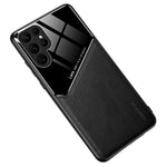 For Samsung Galaxy S24 Ultra Case Magnetic Car Mount Back Guard PU+TPU+PC Cover