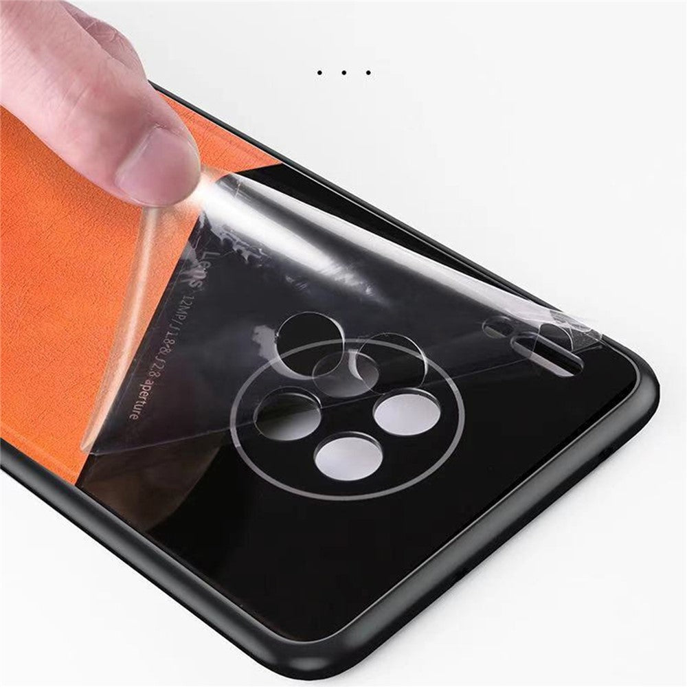 Bagcover til Samsung Galaxy A05s 4G Magnetisk Bilholder Telefonbeskyttelse PU+TPU+PC Cover