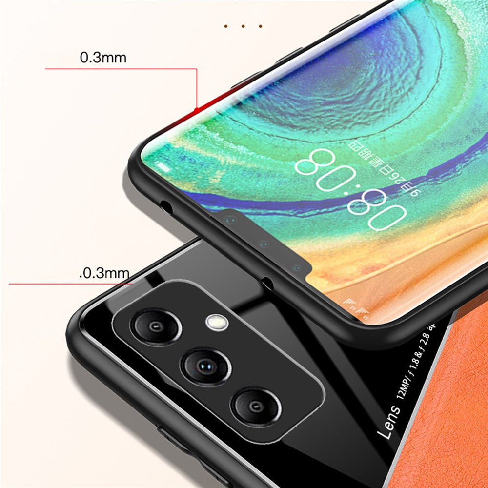 Bagcover til Samsung Galaxy A05s 4G Magnetisk Bilholder Telefonbeskyttelse PU+TPU+PC Cover