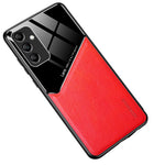 Bagcover til Samsung Galaxy A05s 4G Magnetisk Bilholder Telefonbeskyttelse PU+TPU+PC Cover