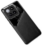 Xiaomi 14 Mobilskal Fallskyddande PU+TPU+PC Magnetiskt Bilfäste Baksida