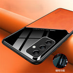 For Samsung Galaxy A35 5G Cell Phone Case Magnetic Car Mount PU+TPU+PC Drop-proof Cover