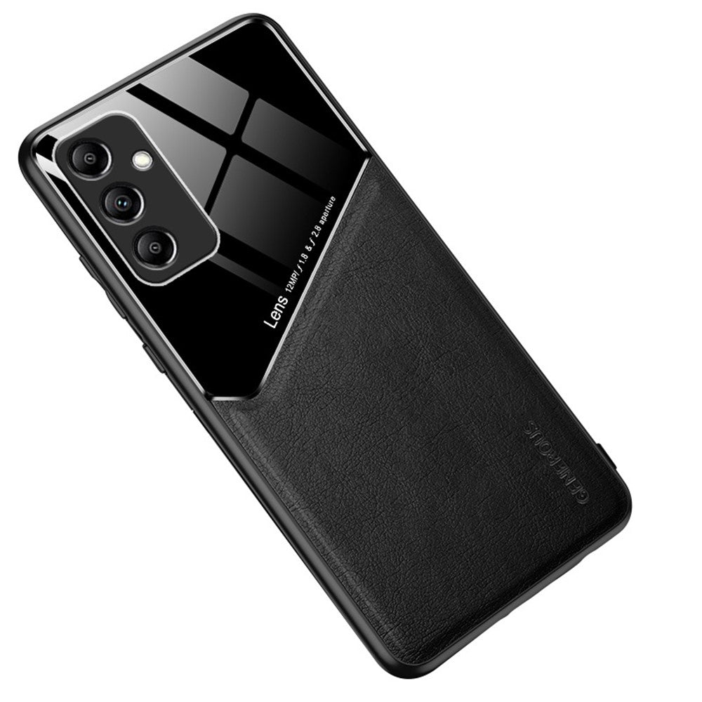 For Samsung Galaxy A15 4G / 5G Case Magnetic Car Mount PU+TPU+PC Mobile Phone Cover