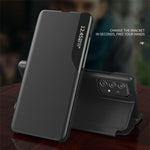 Til Samsung Galaxy A13 4G cover med rude PU læder stander cover