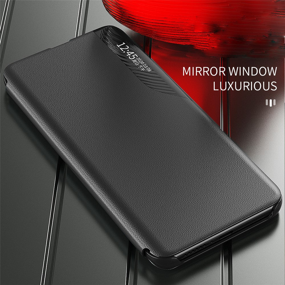 Til Samsung Galaxy A13 4G cover med rude PU læder stander cover