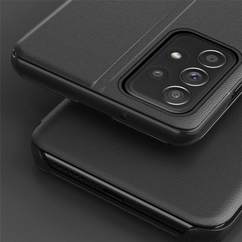 Til Samsung Galaxy A13 4G cover med rude PU læder stander cover
