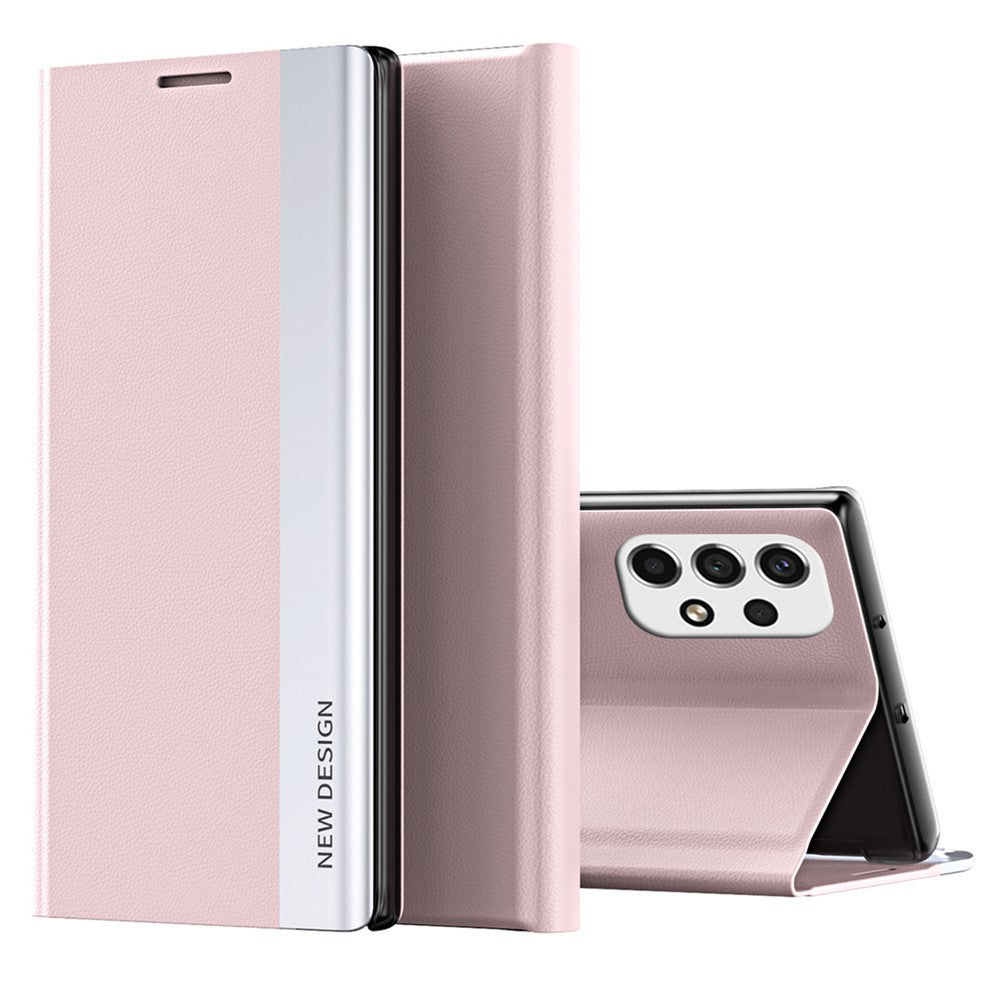 Til Samsung Galaxy A13 4G Cover Stativ PC-skal PU-læder Stødsikkert Telefoncover
