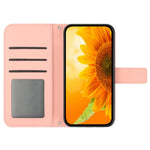 HT04 För Xiaomi Redmi 13C 4G / 5G / 13R 5G / Poco M6 5G / Poco C65 4G Skal med Handledsrem Solros Plånboksfodral