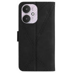 HT05 For Xiaomi Redmi 13C 4G / 5G / 13R 5G / Poco M6 5G / Poco C65 4G Leather Case Wallet Cover Imprinted Line