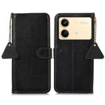 For Xiaomi Redmi Note 13R Pro 5G Genuine Cow Leather Phone Case with Card Slots
