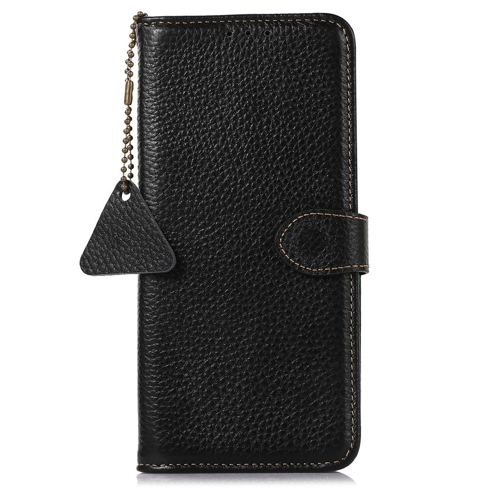 For Xiaomi Redmi Note 13R Pro 5G Genuine Cow Leather Phone Case with Card Slots