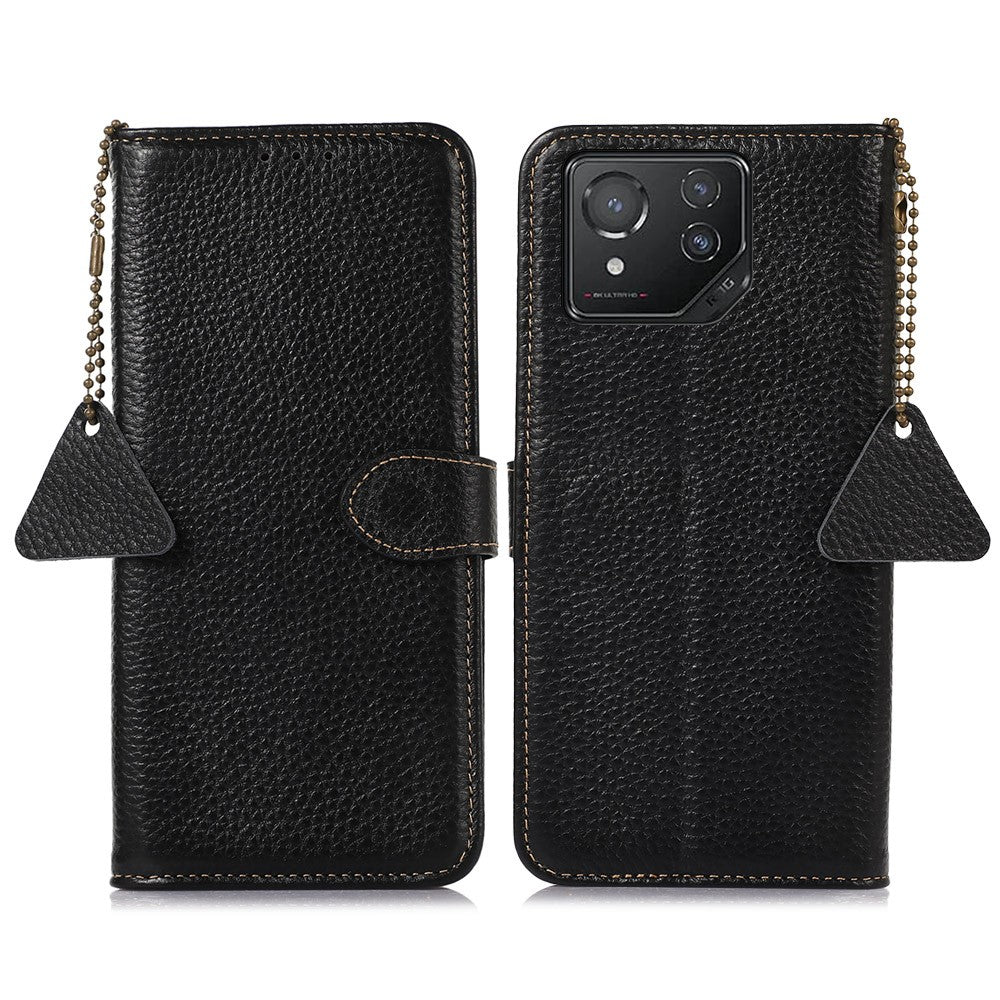 For Asus ROG Phone 8 5G / Phone 8 Pro 5G Litchi Texture Phone Case RFID Blocking Wallet Phone Cover
