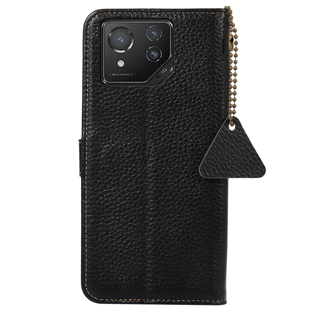 For Asus ROG Phone 8 5G / Phone 8 Pro 5G Litchi Texture Phone Case RFID Blocking Wallet Phone Cover