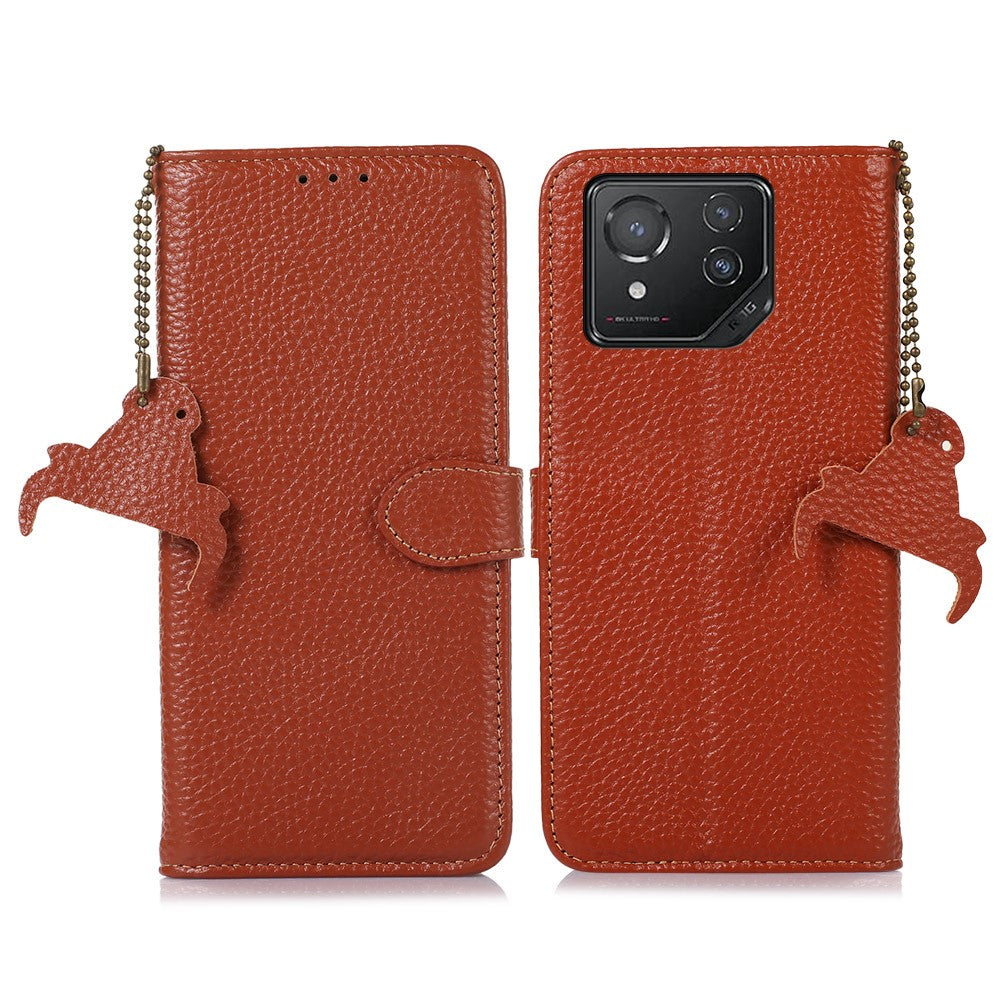 For Asus ROG Phone 8 5G / Phone 8 Pro 5G Litchi Texture Phone Case RFID Blocking Wallet Phone Cover