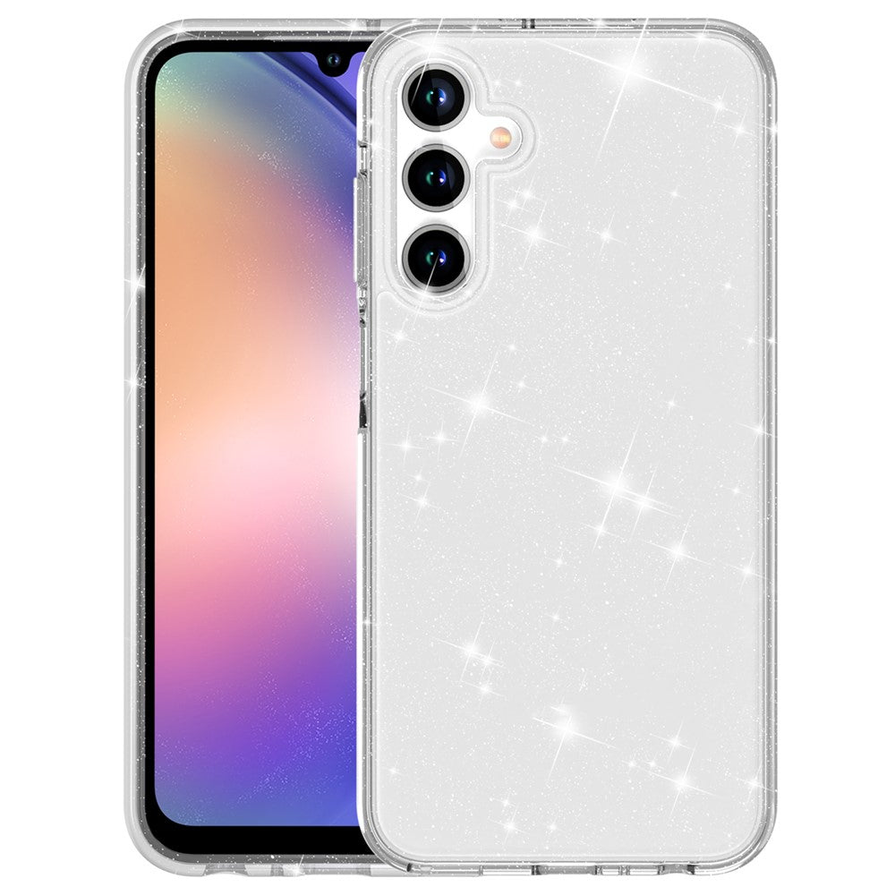 Mobiltelefoncover til Samsung Galaxy A55 5G Etui PC+TPU Anti-ridse Glimmer Mobilskal