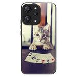 For Xiaomi Redmi 12 5G (Global) / Poco M6 Pro 5G Phone Case TPU Frame Tempered Glass Back Cover