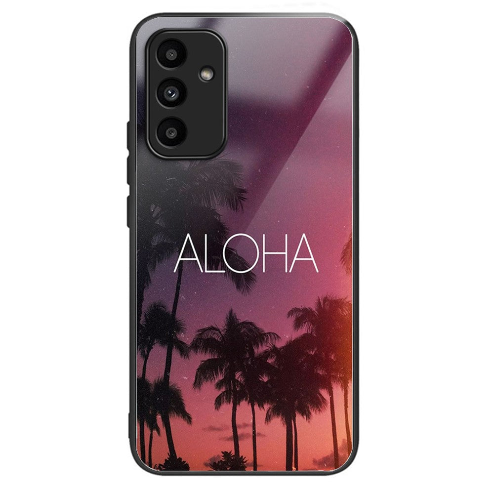Til Samsung Galaxy A15 4G / 5G Hærdet Glas Cover Faldsikker Beskyttelse Mønsterprint