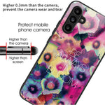 Til Samsung Galaxy A15 4G / 5G Cover Hærdet Glas Telefoncover med Mønsterdesign