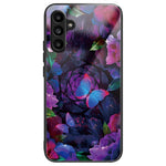 Til Samsung Galaxy A15 4G / 5G Cover Hærdet Glas Telefoncover med Mønsterdesign