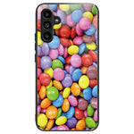 Til Samsung Galaxy A15 4G / 5G Cover Hærdet Glas Telefoncover med Mønsterdesign