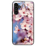 Til Samsung Galaxy A15 4G / 5G Cover Hærdet Glas Telefoncover med Mønsterdesign