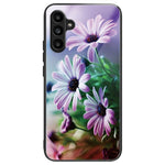 Til Samsung Galaxy A15 4G / 5G Cover Hærdet Glas Telefoncover med Mønsterdesign