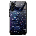 Til Samsung Galaxy A15 4G / 5G Cover Hærdet Glas Telefoncover med Mønsterdesign